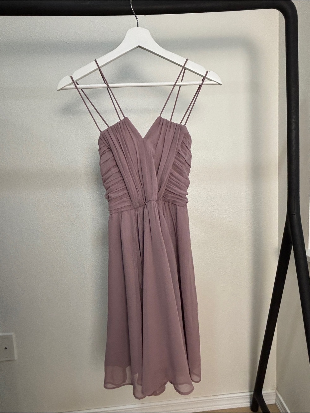 American Rag Women’s Mauve Spaghetti-Strap Chiffon Dress